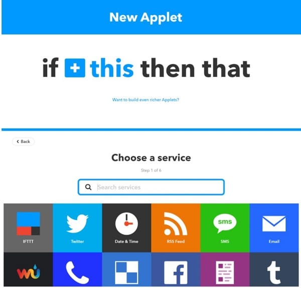 Cách dùng IFTTT