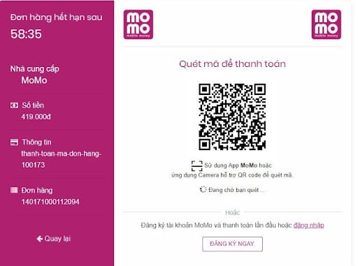 quang cao facebook bang momo